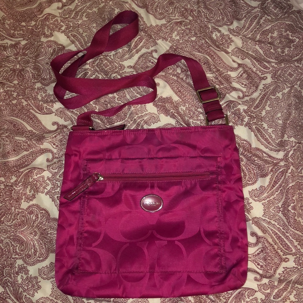 Coach pink crossbody